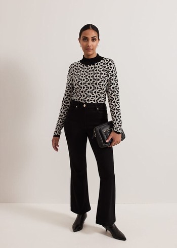 Phase Eight Petite Oliviacut Trousers Black Australia | GW5316702